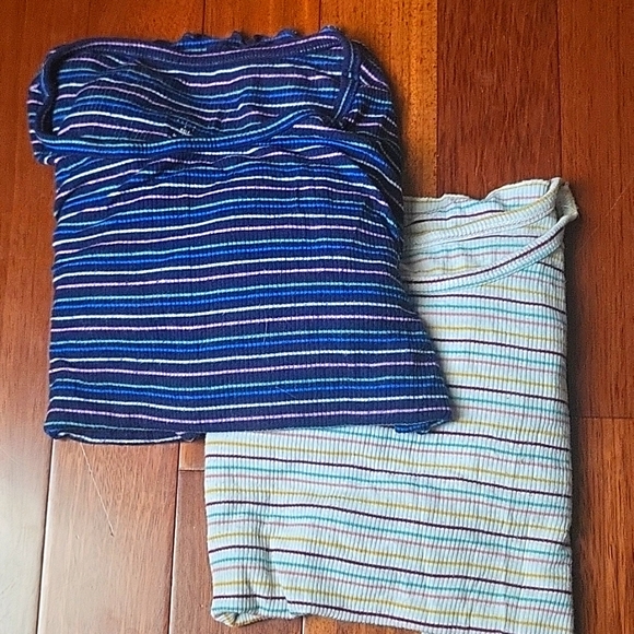 Kohls Brand So Striped Long Sleeves Baby Tees with Lettuce Trim - Picture 11 of 11